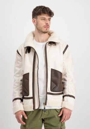 Alpha Industries Lederjacke »Alpha Industries Men - Leather & Faux Jackets B3 Arctic«