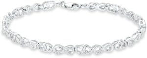 Amor Silberarmband »Schmuck Geschenk Armkette Herz