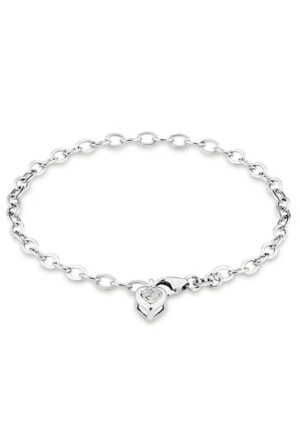 Amor Silberarmband »Schmuck Geschenk Armkette Herz LIEBE«