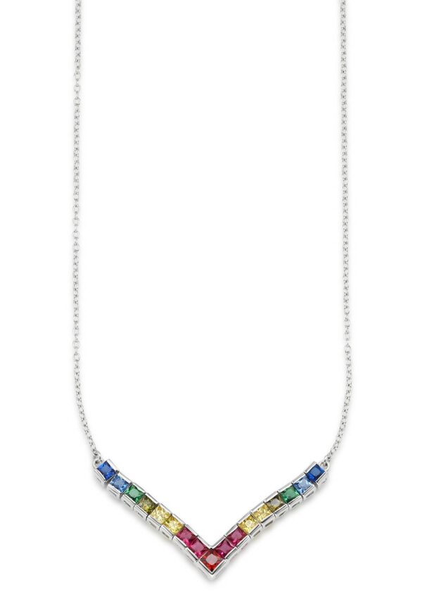 Bruno Banani Kette mit Anhänger »Schmuck Geschenk Silber 925 Halsschmuck Halskette Regenbogen«