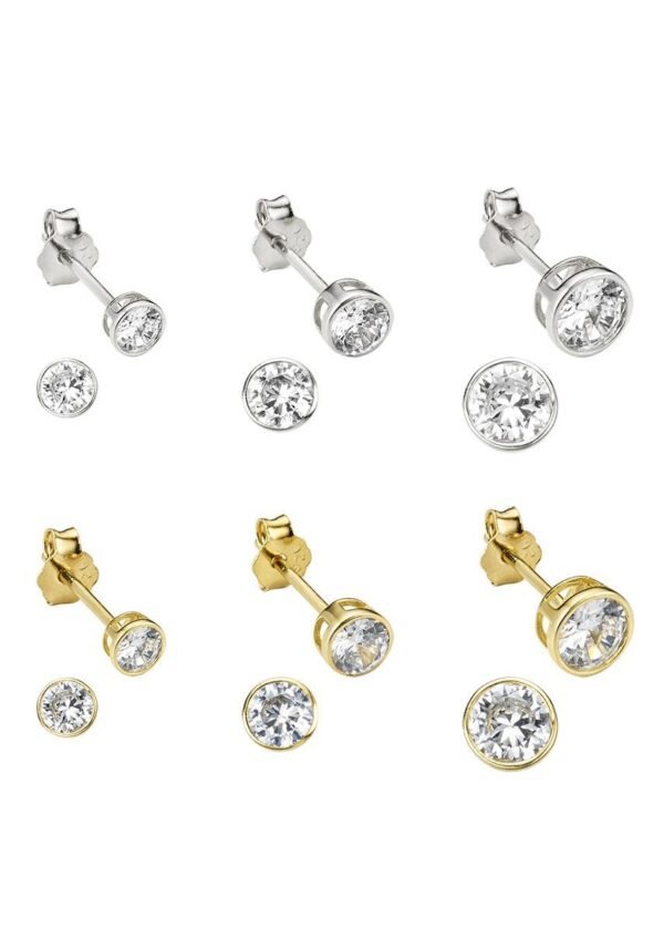 Bruno Banani Ohrstecker-Set »Mulitpack Schmuck Geschenk Silber 925 Ohrschmuckset Silber + Gold«