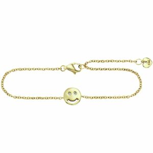 CAÏ Armband »925/- Sterling Silber vergoldet Zirkonia Smile«