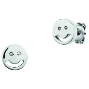 CAÏ Paar Ohrstecker »925/- Sterling Silber rhodiniert Smile«