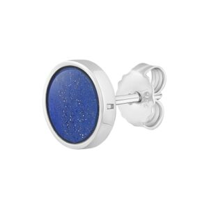 CAÏ Single-Ohrstecker »925 Silber rhodiniert Lapislazuli«