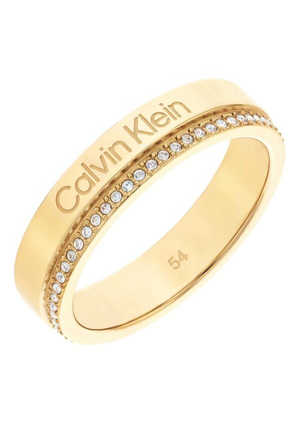 Calvin Klein Fingerring »Schmuck Edelstahl Fingerring Damenring MINIMAL LEAR«