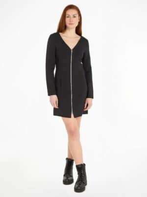 Calvin Klein Jeans Blusenkleid »LONG SLEEVE ZIPPED MINI DRESS«