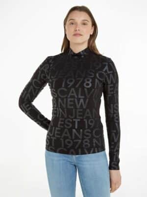 Calvin Klein Jeans Langarmshirt »LOGO AOP LONG SLEEVE TOP«