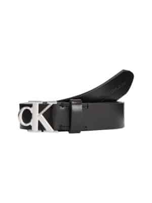 Calvin Klein Jeans Ledergürtel »ROUND MONO PLAQUE LTHR BELT 25MM«