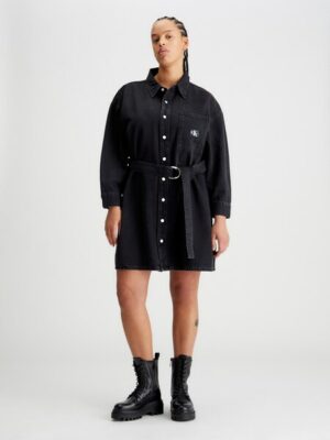 Calvin Klein Jeans Plus Jeanskleid »BELTED DENIM SHIRT DRESS PLUS«