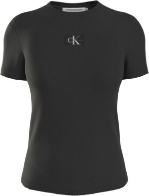 Calvin Klein Jeans Plus T-Shirt »PLUS WOVEN LABEL RIB REGULAR TEE«