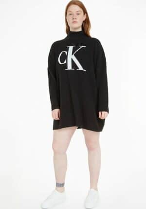 Calvin Klein Jeans Rollkragenpullover »STACKED LOGO TIGHT SWEATER DRESS«