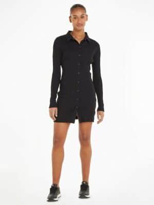 Calvin Klein Jeans Shirtkleid »BADGE ELONGATED RIB SHIRT DRESS«