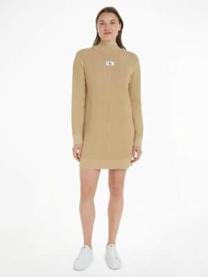 Calvin Klein Jeans Strickkleid »WASHED MONOLOGO SWEATER DRESS«