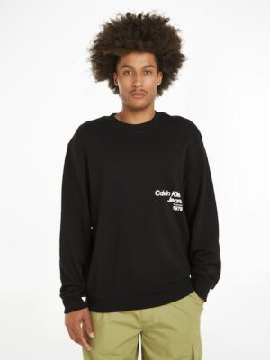 Calvin Klein Jeans Sweatshirt »DIFFUSED LOGO CREW NECK«