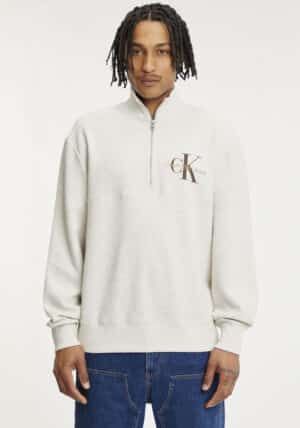 Calvin Klein Jeans Sweatshirt »MONOLOGO WAFFLE HALF ZIP HWK«