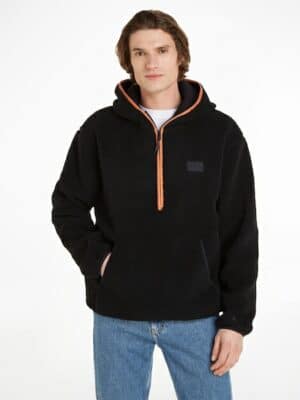 Calvin Klein Jeans Sweatshirt »SHERPA HALF ZIP HOODIE«
