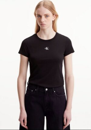 Calvin Klein Jeans T-Shirt »MICRO MONOLOGO SLIM FIT TEE«