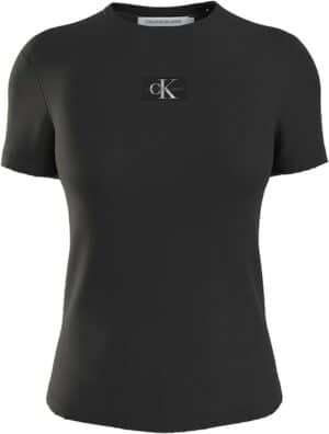 Calvin Klein Jeans T-Shirt »WOVEN LABEL RIB REGULAR TEE«