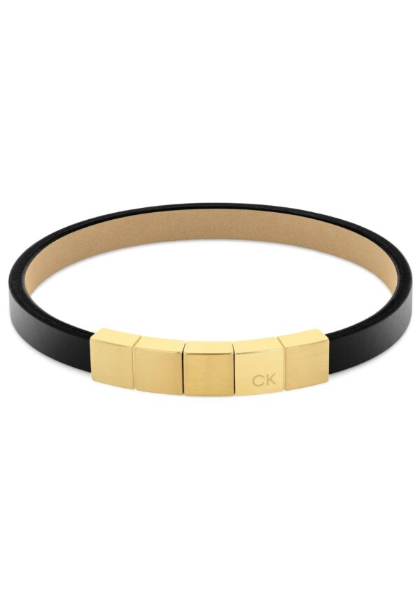 Calvin Klein Lederarmband »Schmuck Edelstahl Armschmuck Lederarmband SQUARES«