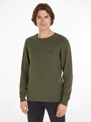 Calvin Klein Rundhalspullover »COTTON NYLON MOULINE SWEATER«