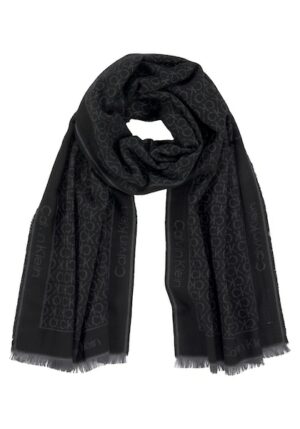 Calvin Klein Schal »MONOGRAM JACQUARD SCARF 40X180«