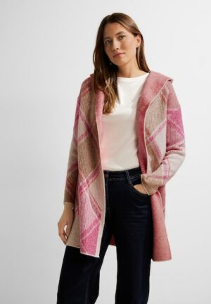 Cecil Kapuzenstrickjacke »Open Cosy Jacquard Cardigan«