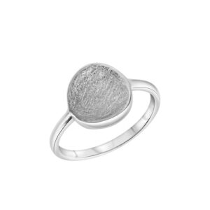 CELESTA Fingerring »925 Silber rhodiniert eismatt«