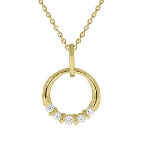 CELESTA Kettenanhänger »375/- Gelbgold Zirkonia«