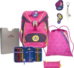 DerDieDas® Schulrucksack »ErgoFlex Exklusiv Superflash - Pink Mermaid«