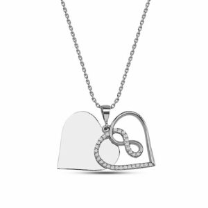 dKeniz Kette mit Anhänger »925/- Sterling Silber Herzkette«