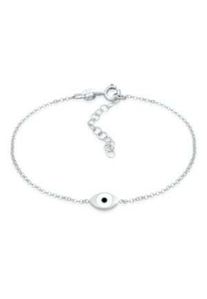 Elli Armband »Evil Eye Auge Symbol Emaille 925er Silber«