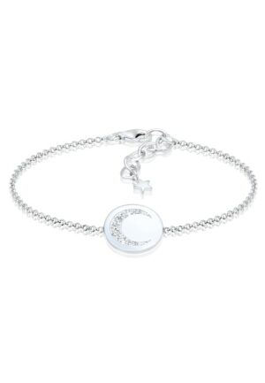 Elli Armband »Halbmond Astro Kristalle 925 Silber«