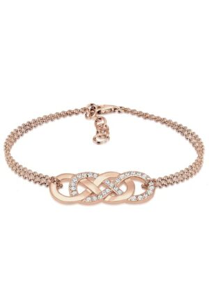 Elli Armband »Infinity Liebe Kristalle 925 Silber«