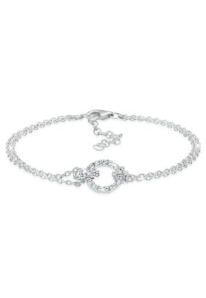 Elli Armband »Kreise Kristalle 925 Sterling Silber«