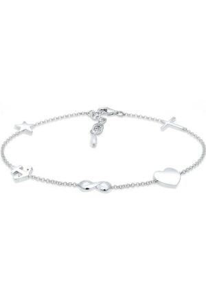 Elli Armband »Kreuz Herz Infinity-Unendlichkeitsschleife Anker Stern