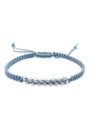 Elli Armband »Kugeln Bead Nylon Knoten Verstellbar 925 Silber«