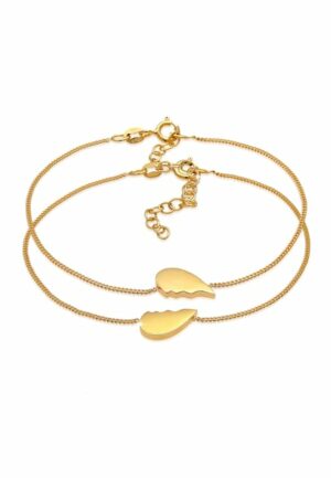 Elli Armband Set »Herz geteilt Friends Love 2er Set 925 Silber«