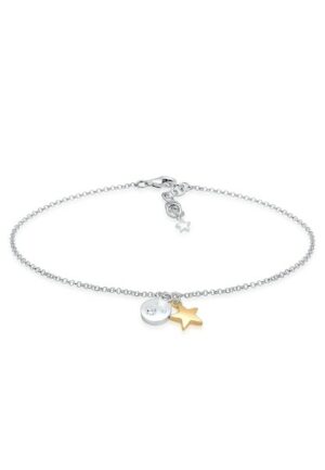 Elli Armband »Sterne Astro Bi Color Zirkonia 925 Sterling Silber«