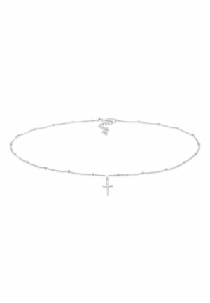 Elli Collier »Choker Kugelkette Kreuz Glaube 925 Silber«