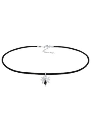 Elli Collier »Halloween Spinne Spider Choker Zirkonia 925 Silber«