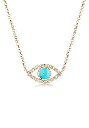 Elli Collierkettchen »Evil Eye Howlith Kristalle 925 Silber«