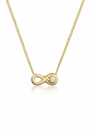 Elli DIAMONDS Collierkettchen »Infinity Ewig Diamant (0.015 ct.) 585 Gelbgold«