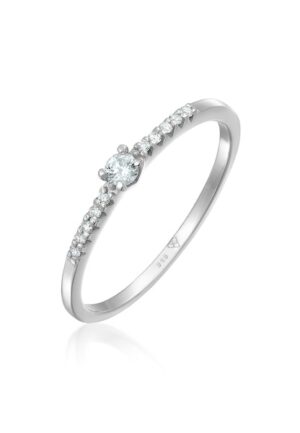 Elli DIAMONDS Verlobungsring »Diamant Verlobung Hochzeit (0.11 ct) 585 Weißgold«