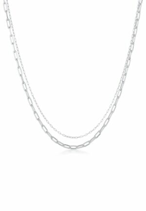 Elli Gliederkette »Layer Glieder Oval Basic Chunky Chain 925 Silber«