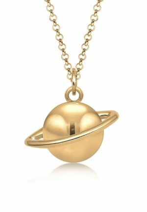 Elli Kette mit Anhänger »Astro Planet Saturn Universum 925 Sterling Silber«