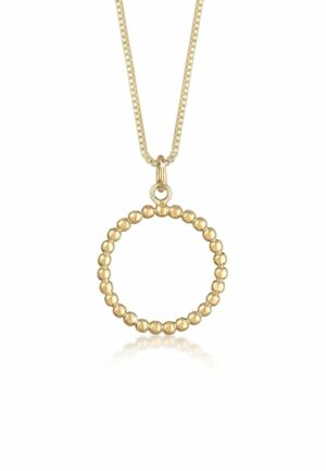 Elli Kette mit Anhänger »Box Chain Kreis Anhänger Geo Basic 925 Silber«