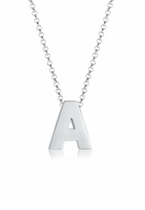 Elli Kette mit Anhänger »Buchstabe A Initialen Minimal 925 Sterling Silber«