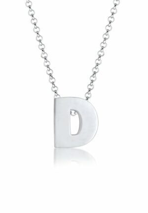 Elli Kette mit Anhänger »Buchstabe D Initialen Trend Minimal 925 Silber«