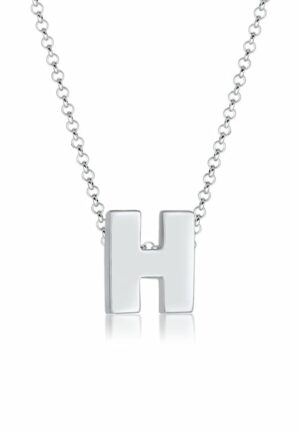 Elli Kette mit Anhänger »Buchstabe H Initialen Trend Minimal 925 Silber«