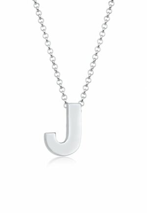 Elli Kette mit Anhänger »Buchstabe J Initialen Trend Minimal 925 Silber«